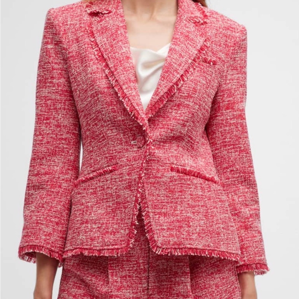 Cinq a Sept Katrice Melange Knit Cutaway Blazer NEW! 4